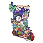 Expressz szállítás Fa puzzle A/5 méretben - mikulás zokni - Dobozsérült