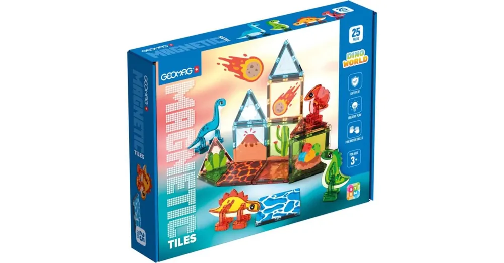 Geomag Magnetic Tiles Dino - mágneses építőjáték Biztonságos fizetés