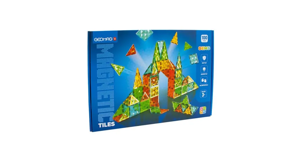 Akciós ár Geomag Magnetic Tiles Gems 100 db-os építőjáték