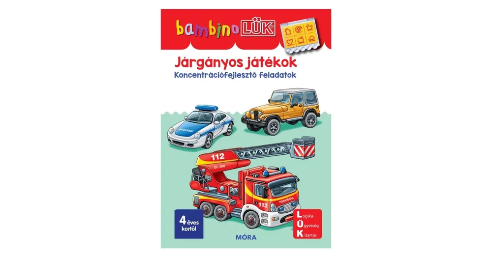 Járgányos játékok Bambino Lük füzet Legnépszerűbb