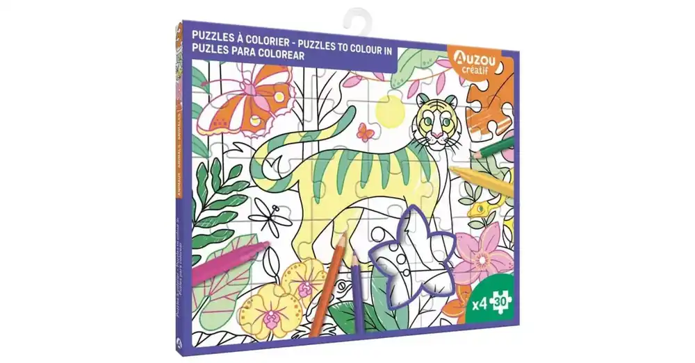 Kiszínezhető puzzle 4 képpel Népszerű