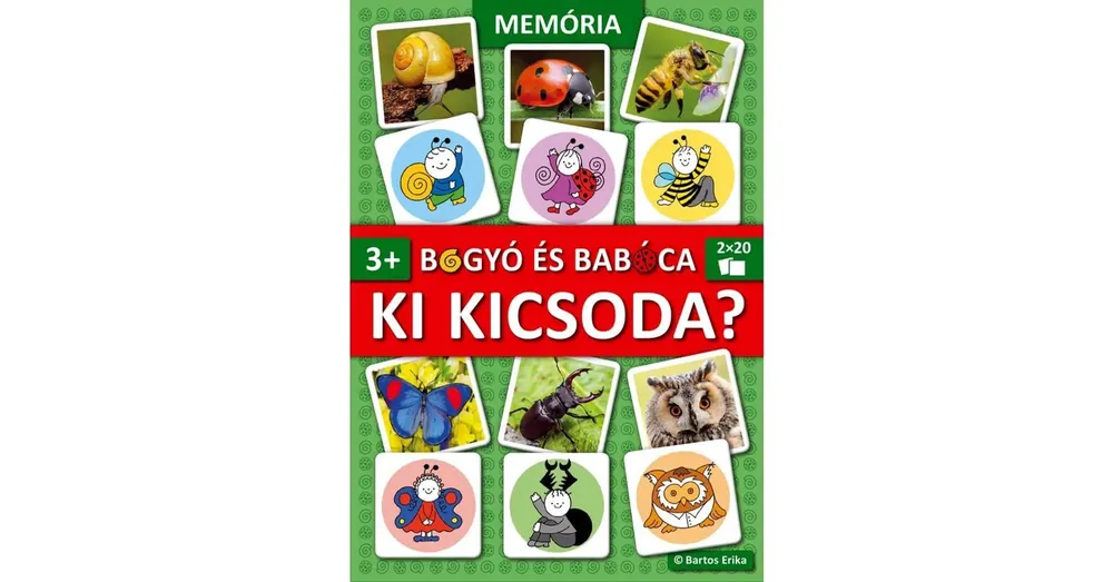 Prémium Bogyó és Babóca Ki kicsoda? memória játék