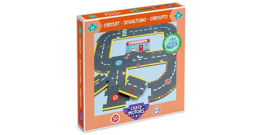 Azonnal elérhető Djeco Crazy Motors autópálya puzzle - Város körút