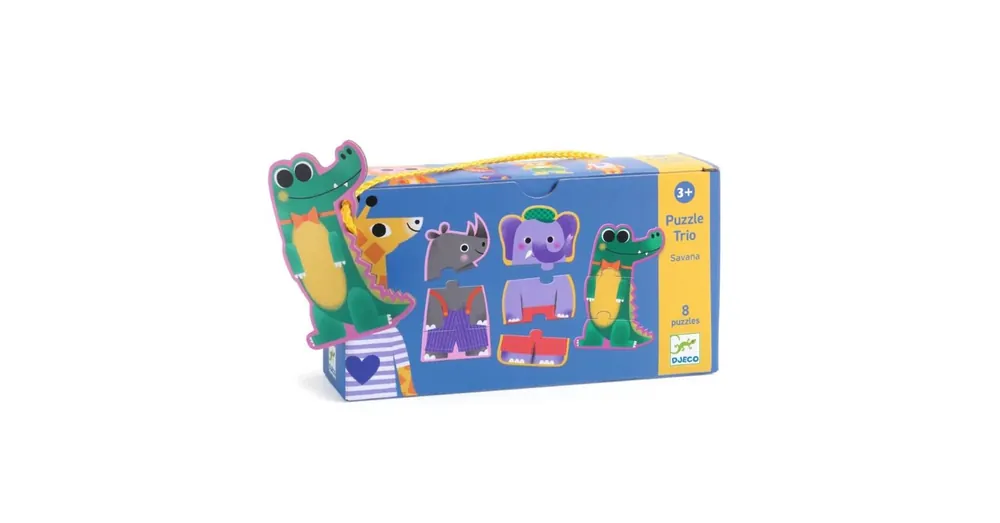 Djeco puzzle trio 24 db-os - Savana Olcsó