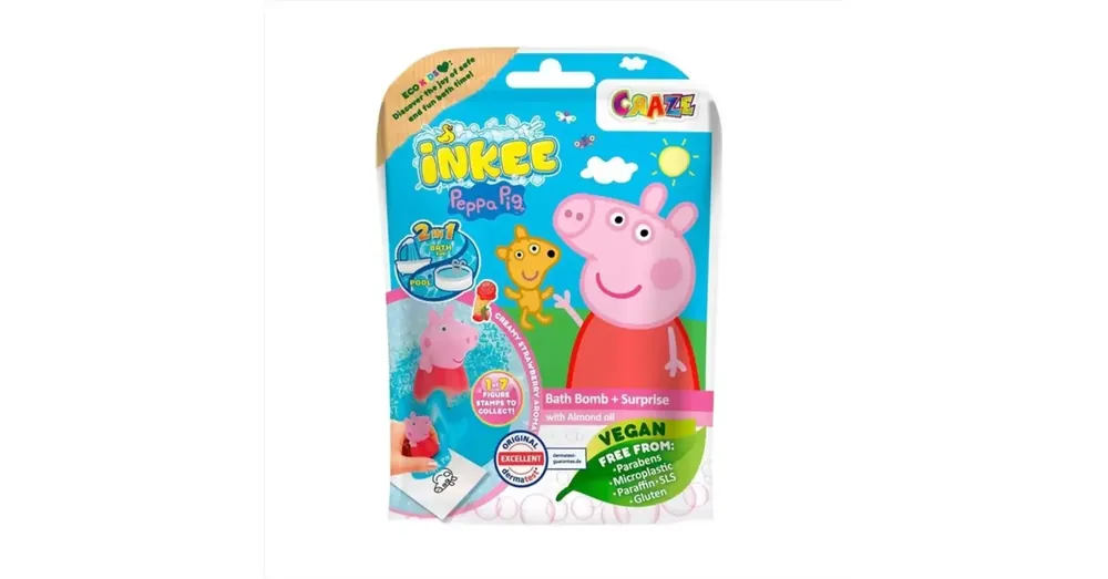 Azonnal elérhető Fürdőgolyó meglepetés Peppa malac nyomdával - Craze