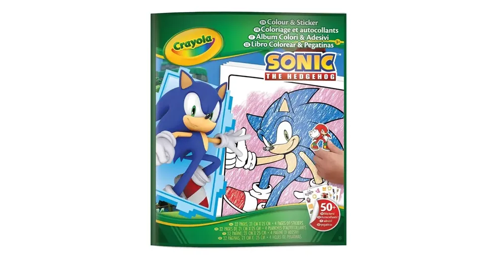 Sonic színező és matricázó - Crayola Vásárlói kedvenc