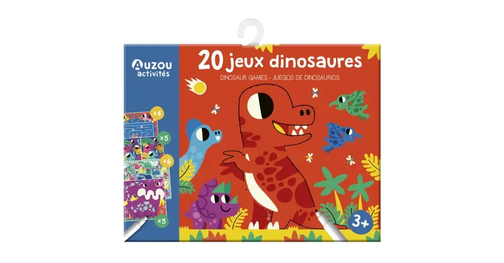 Letörölhető fejtörő feladatkártyák - Dinoszauruszok Legnépszerűbb