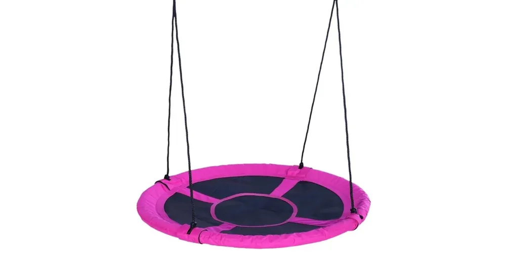 Rózsaszín fészekhinta 110cm Prémium