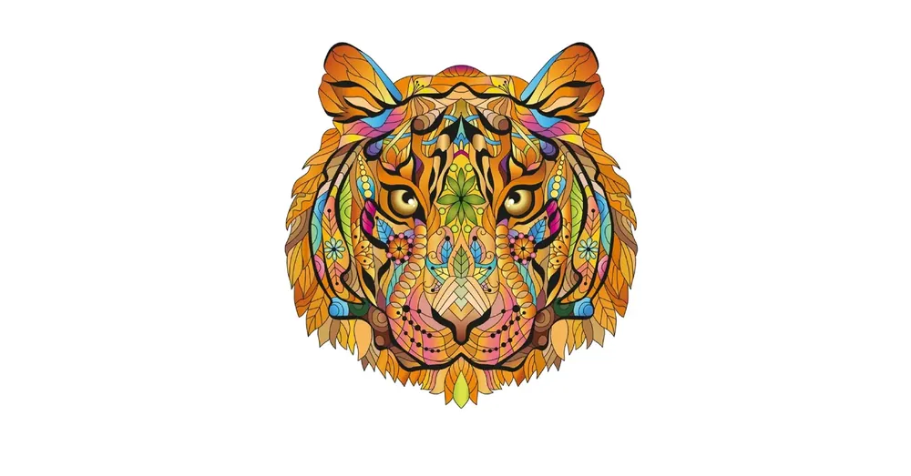 Legjobb ár Egyedi fa puzzle - Tigris, 180db
