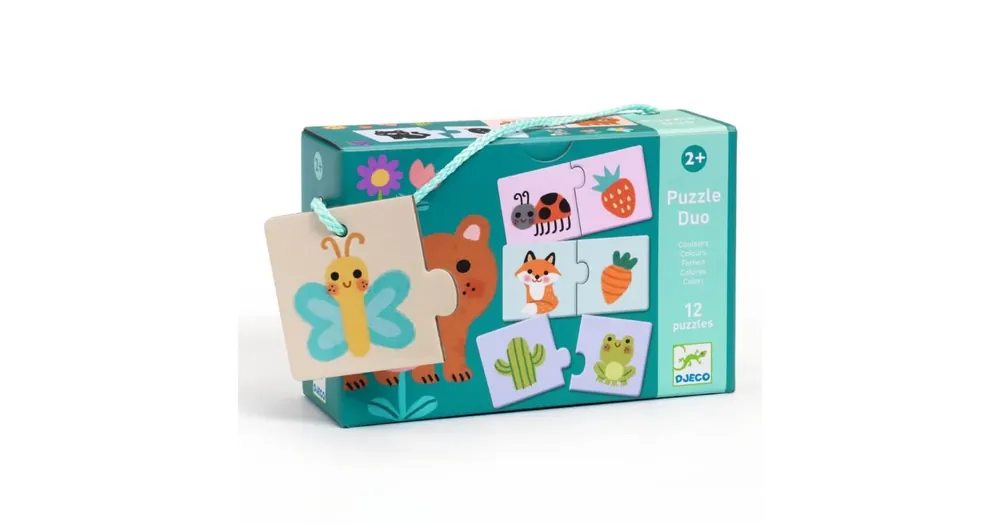 Vedd meg online Párosító puzzle - Színpárosító, Djeco Puzzle Duo