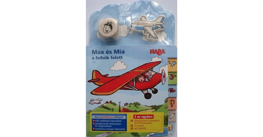 Max és Mia könyv, puzzle és játék egyben Újdonság