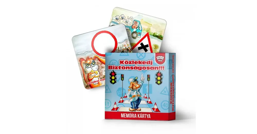Memória kártyajáték - Közlekedj biztonságosan Alacsony ár