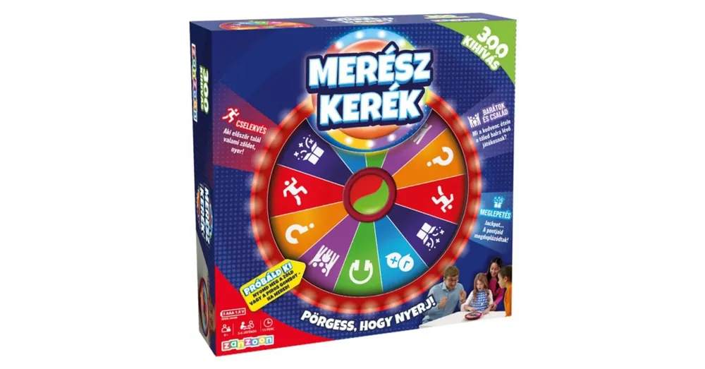 Merészkerék interaktív társasjáték Szuper akció