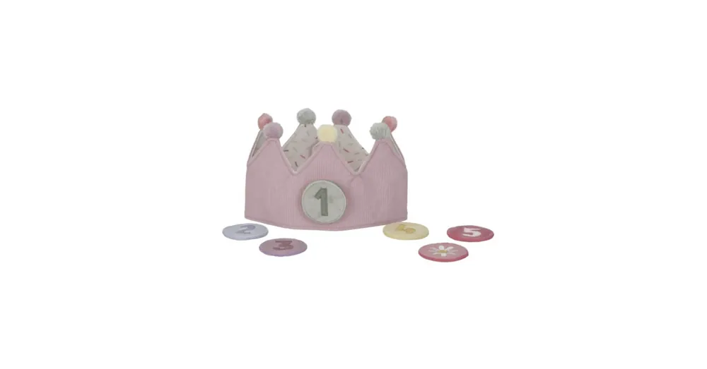 Little Dutch gyerek születésnapi korona számokkal pink színben Korlátozott ajánlat