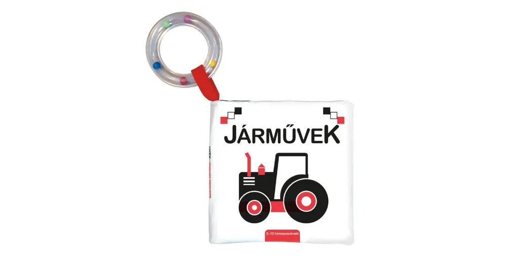 Gyors kiszállítás Kontrasztos textilkönyv - járművek