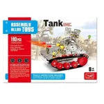 Biztonságos fizetés Lánctalpas tank fém építőjáték 193 db-os készlet