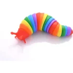 Gyors szállítás Szivárvány színű anti-stressz fidget csiga