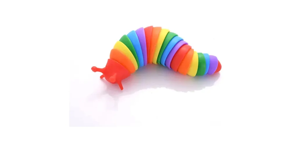 Gyors szállítás Szivárvány színű anti-stressz fidget csiga