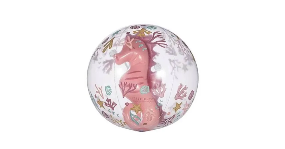 Little Dutch felfújható 3D strandlabda - Ocean Dreams Pink Exkluzív ajánlat