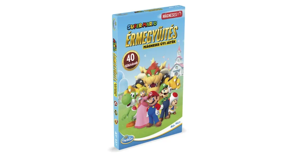 Super Mario - Érmegyűjtés mágneses útijáték Expressz szállítás