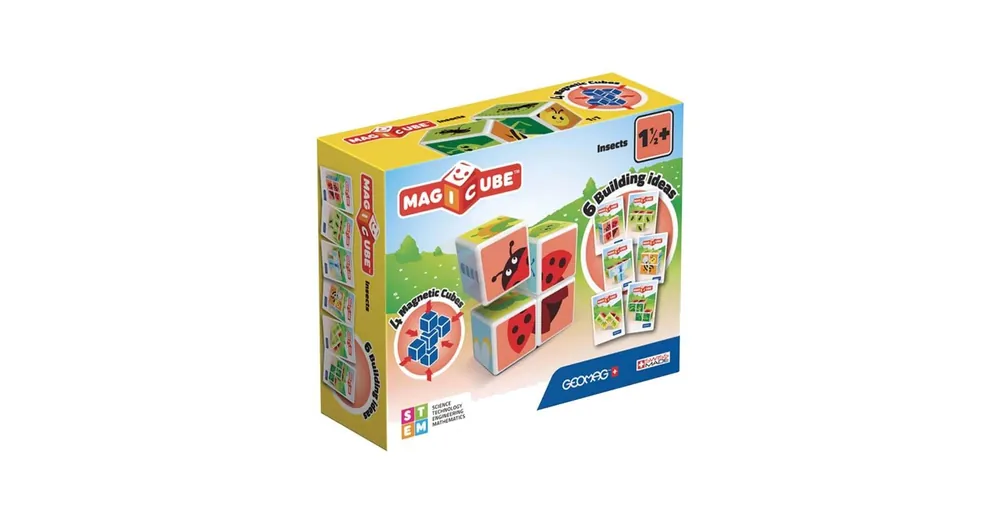 Biztonságos fizetés Geomag Magicube mágneses mesekocka, katicás