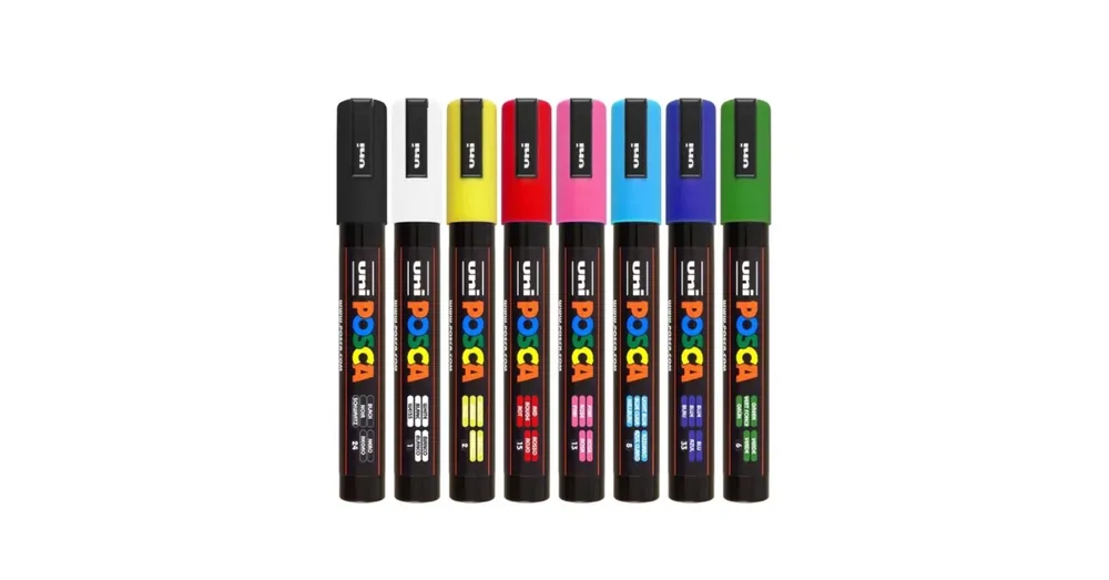 Uni Posca PC-5M 8 db-os készlet Népszerű