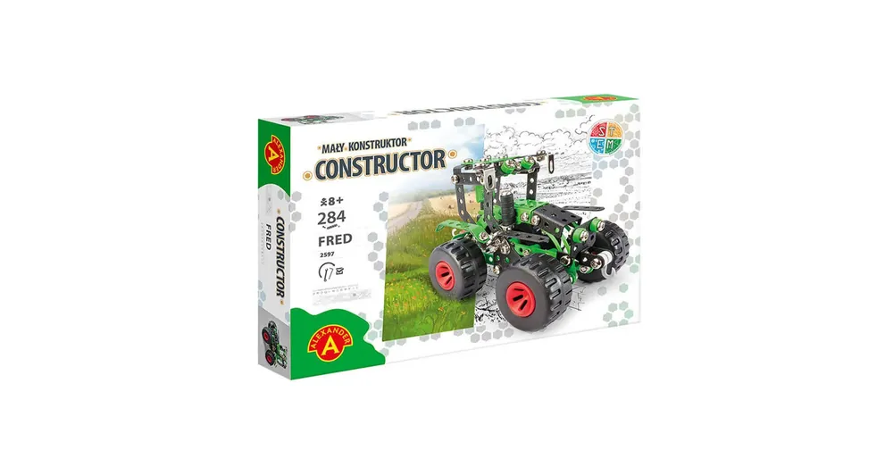 Azonnali szállítás Fred, összeszerelhető fém traktor építőjáték