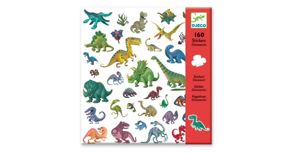 160 darabos dinoszauruszos matrica készlet Djeco Korlátozott ajánlat