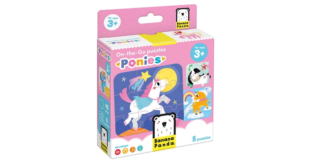 Csak ma Pónis puzzle játék szett 3-4 éves kislányoknak