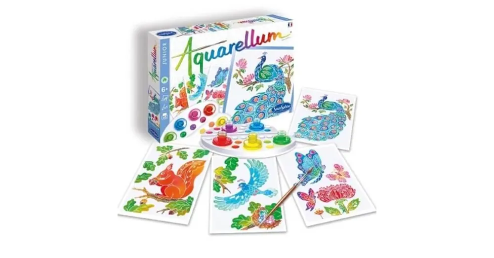 Aquarell festés gyerekeknek - páva Olcsóbb