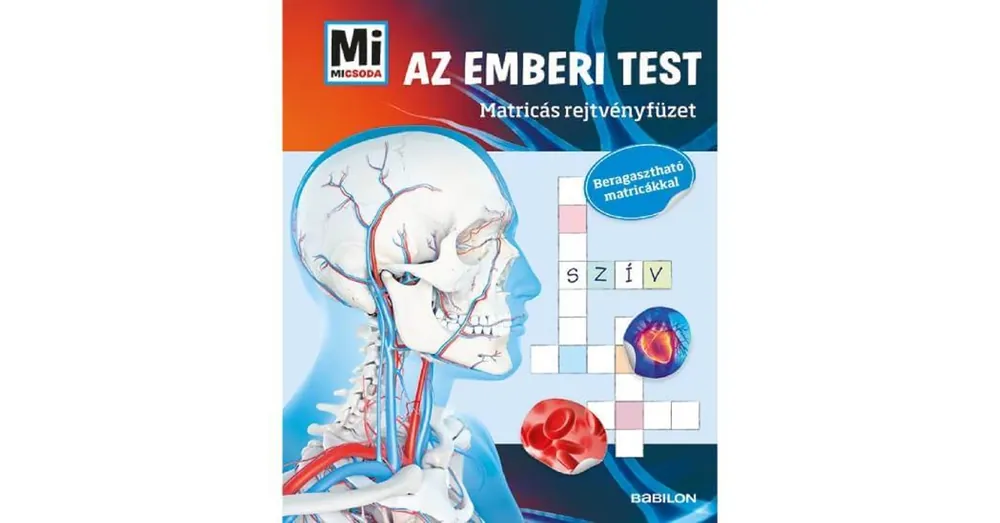 Újdonság Mi micsoda Matricás rejtvényfüzet – Az emberi test