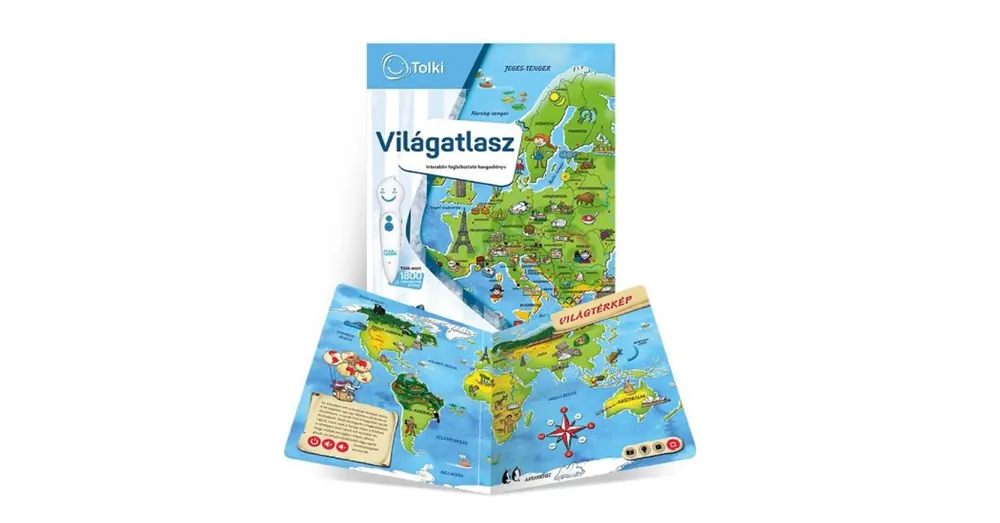 Tolki Interaktív hangoskönyv - Világatlasz toll nélkül Árengedmény
