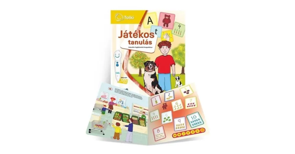 Tolki Játékos tanulás - Foglalkoztató hangoskönyv toll nélkül Akciós ár