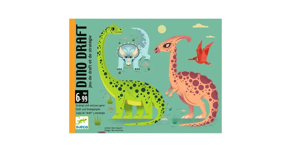 Bestseller Dino Draft - Dínók nyomában kártyajáték Djeco