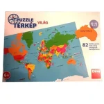 Expressz kézbesítés Világtérkép, kiterített föld térkép puzzle magyarul Dino
