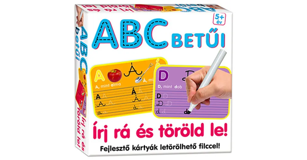 Vedd meg most Betűk írása letörölhető feladatlapok - abc betűi D-Toys