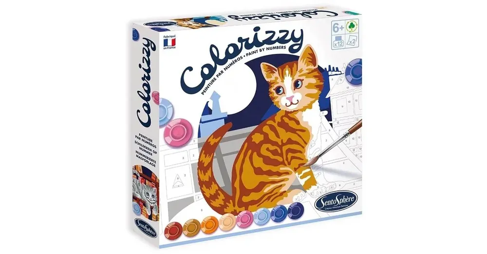 Azonnal elérhető Számozott kifestő gyerekeknek - Cicás - Sentosphere Colorizzy