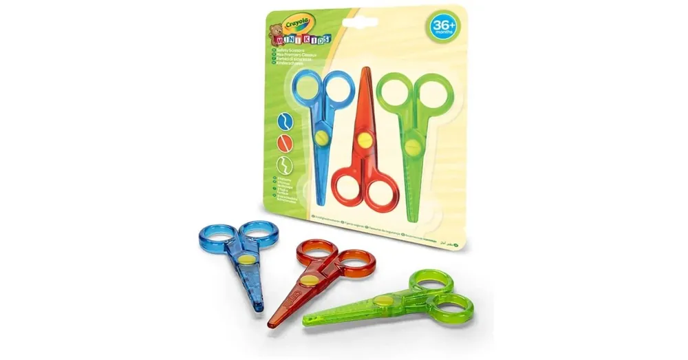 Crayola Mini Kids 3 db-os műanyag olló készlet Szuper akció