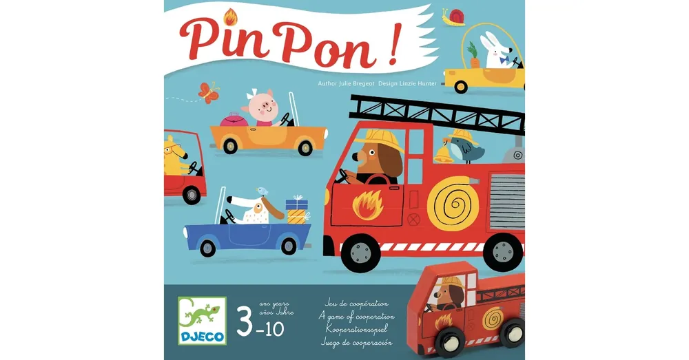 PinPon - tűzoltós társasjáték - Djeco Kiárusítás