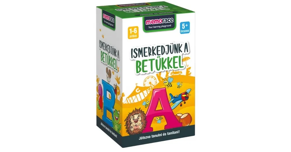 Memorace Ismerkedjünk a betűkkel! társasjáték Újdonság