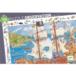 Megfigyelő puzzle, kalózos puzzle, 100 db-os Djeco Gyors kiszállítás