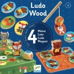 Népszerű 4 az egyben társasjáték gyűjtemény - Ludo Wood Djeco