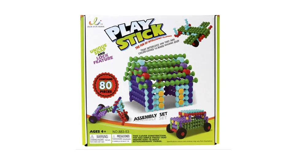 Szuper ajánlat Play Stick - Építőjáték rudacskák - Funmax - 80 db