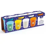Biztonságos vásárlás Csillámos gyurma - 4 darabos készlet Djeco