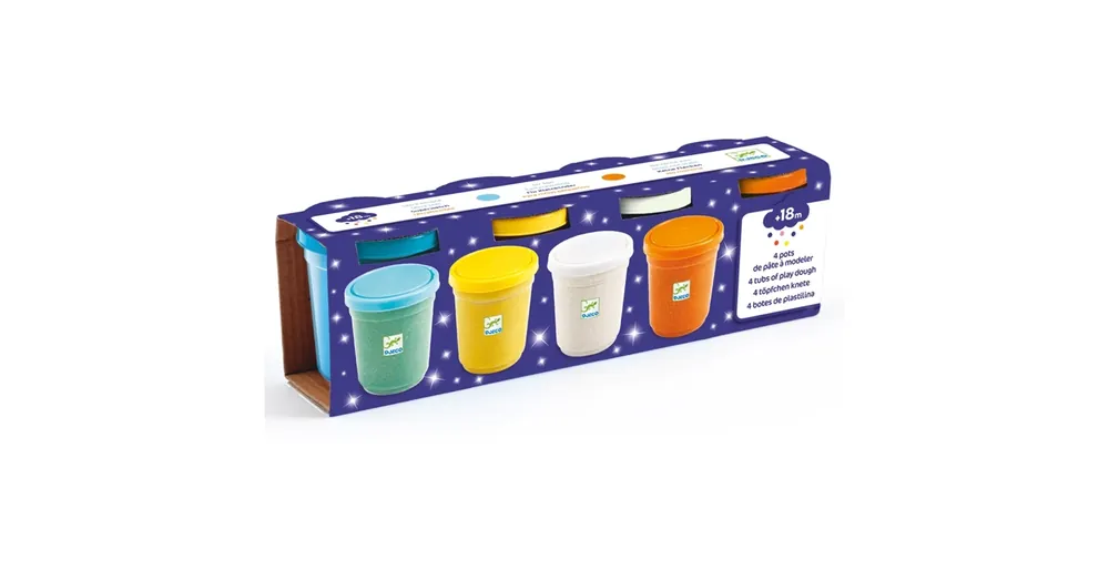 Biztonságos vásárlás Csillámos gyurma - 4 darabos készlet Djeco