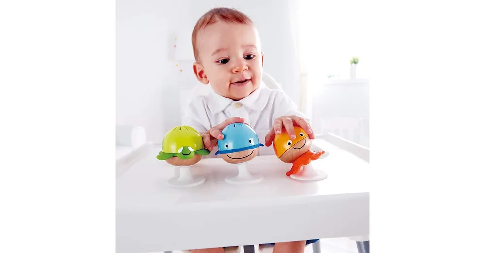 Vásárlói kedvenc Baba csörgő szett tapadókoronggal - Hape
