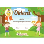 Azonnali szállítás Oklevél gyerekeknek (A5 papír)