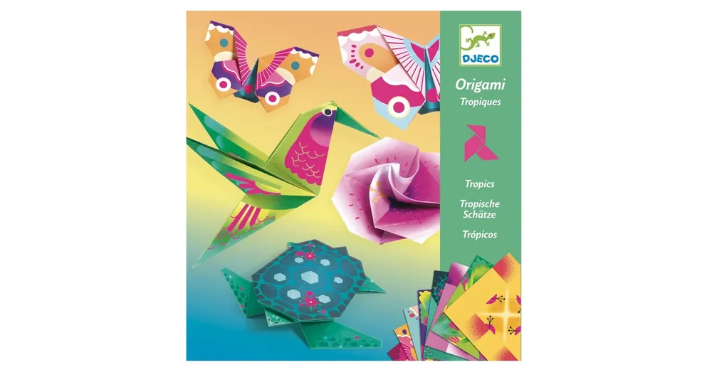 Akciós ár 3D origami állatok - madár és trópusi állatok - Djeco