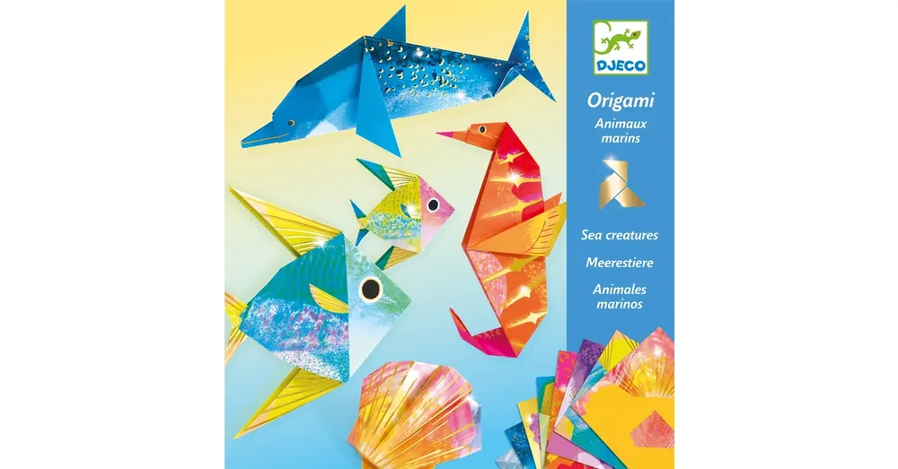Origami - tengeri állatok papírhajtogatás Djeco Biztonságos fizetés