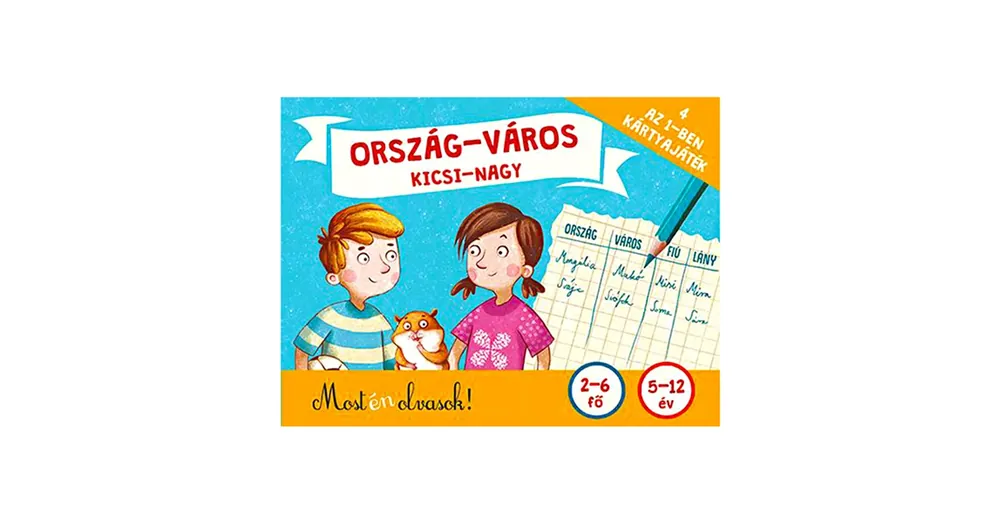 Ország-város, kicsi-nagy kártyajáték - Pagony Gyors kiszállítás